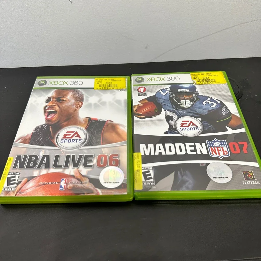 NBA Live 06 & Madden NFL 07 - Microsoft Xbox‎ 360 - EA Sports Games